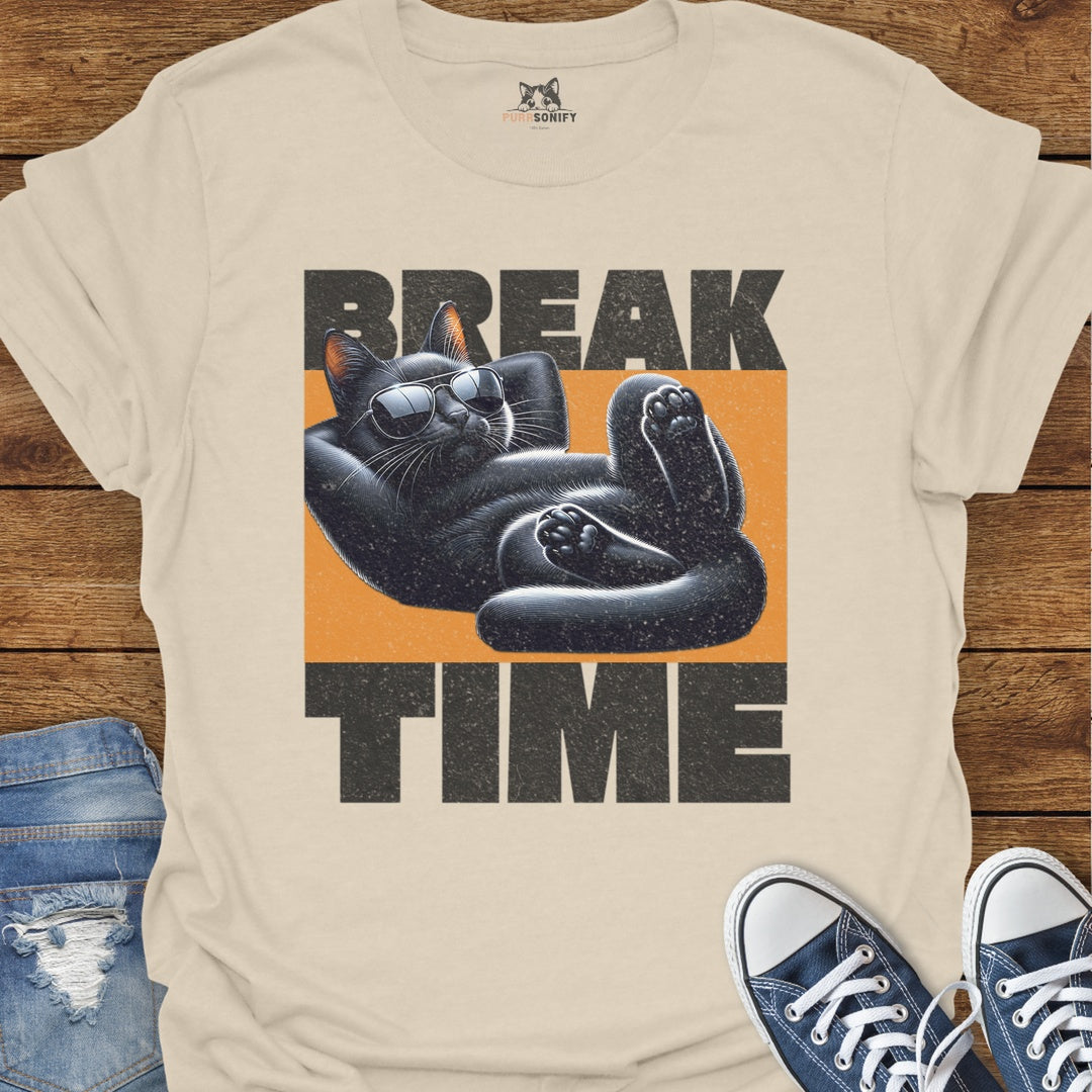 Break Time Cat T-Shirt
