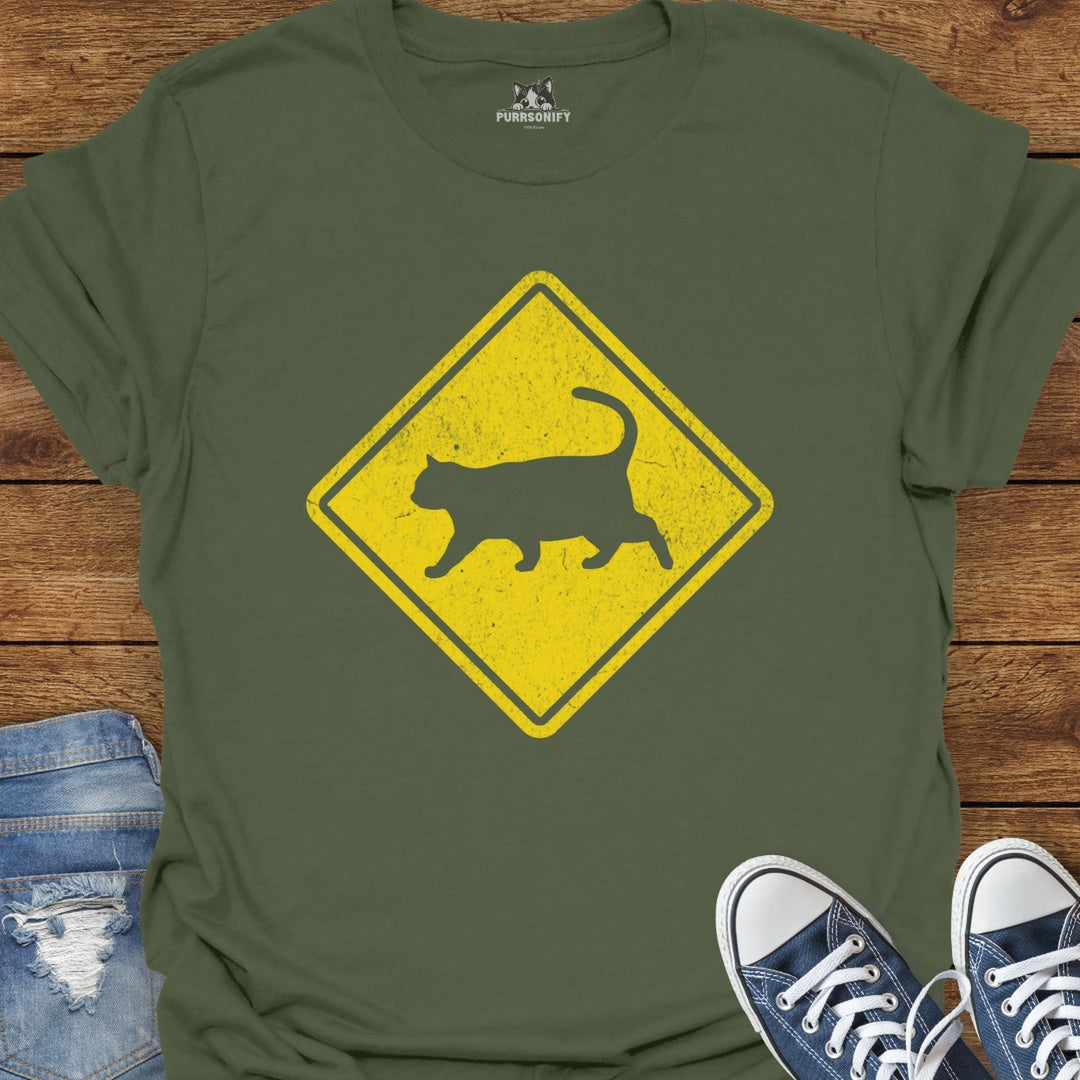 Cat Crossing T-Shirt