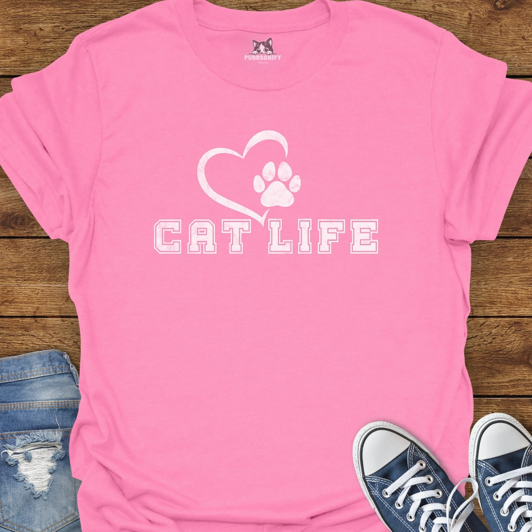 Cat Life Varsity T-Shirt