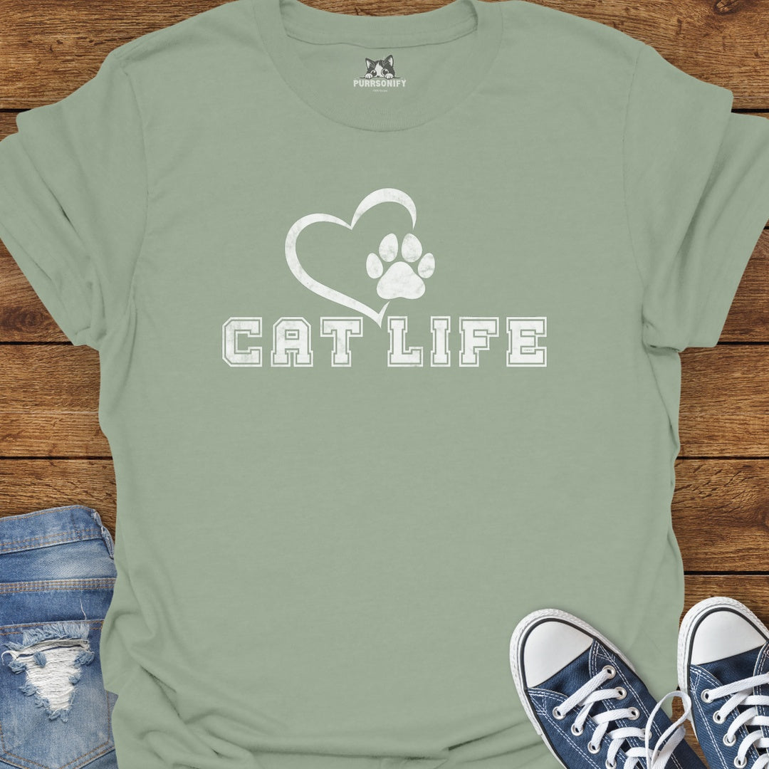 Cat Life Varsity T-Shirt