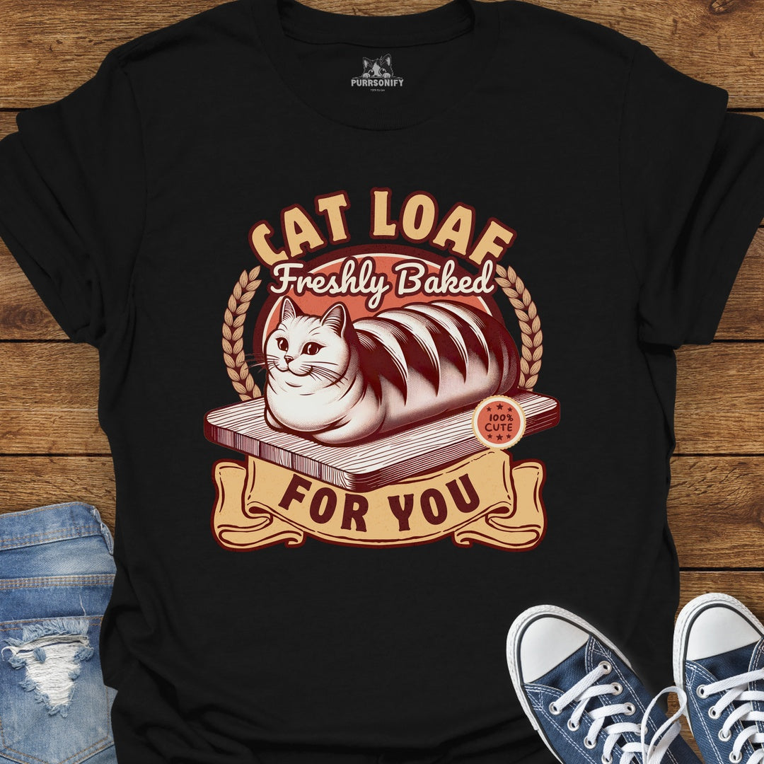 Cat Loaf Freshly Baked For You T-Shirt