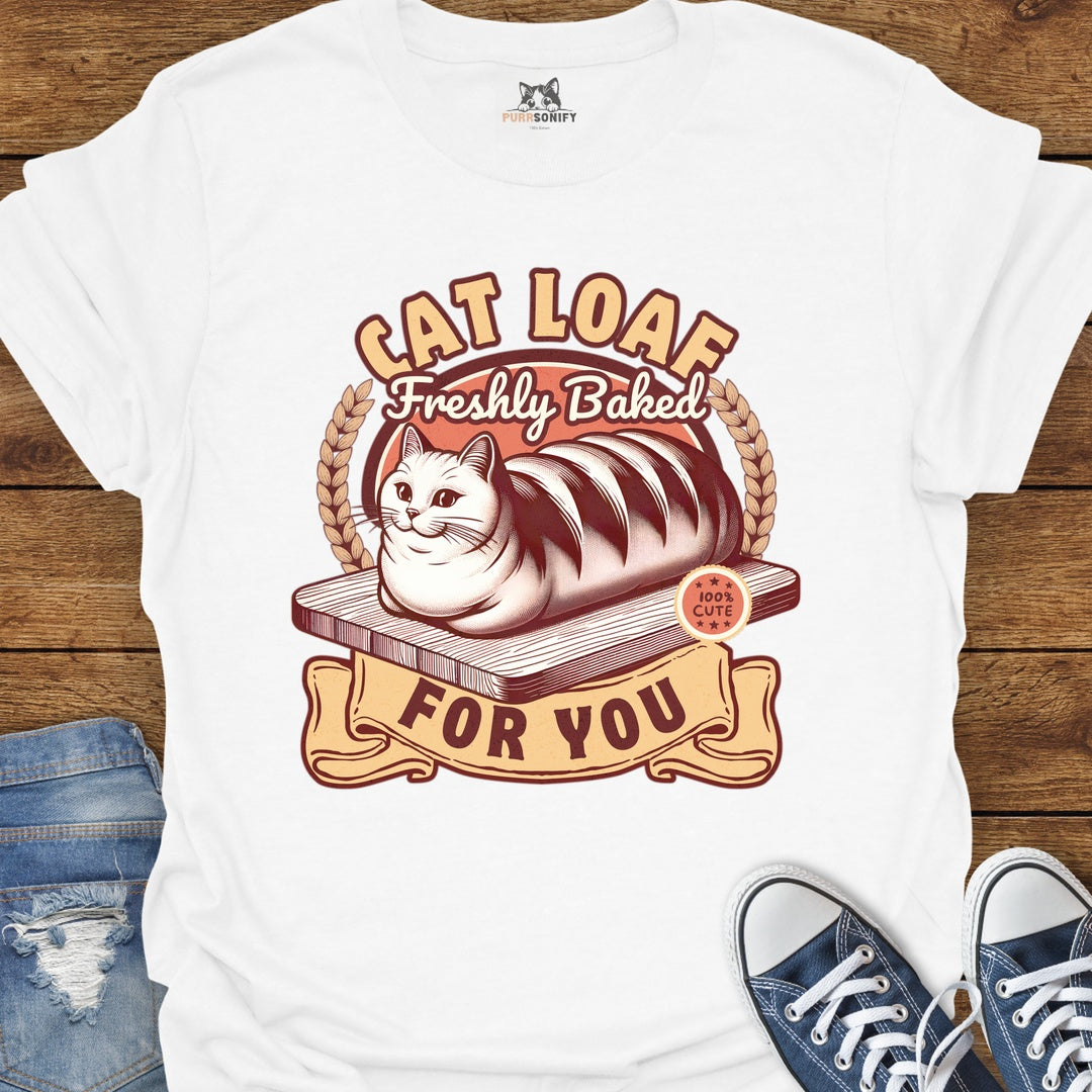Cat Loaf Freshly Baked For You T-Shirt