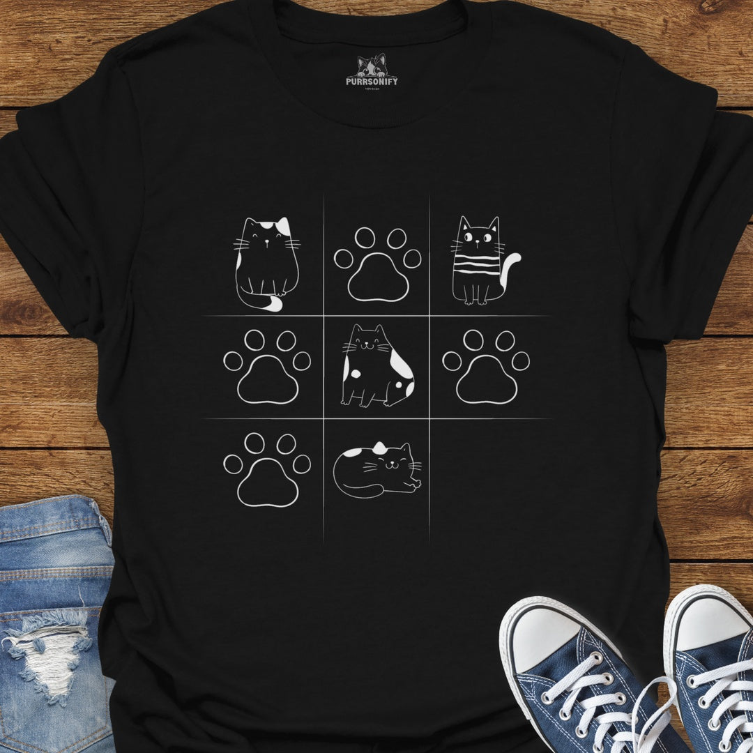 Cat Tac Toe T-Shirt