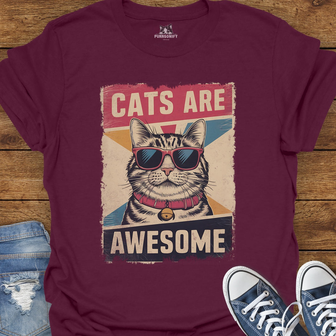 Cats Are Awesome T-Shirt