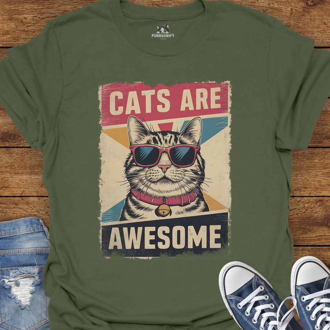 Cats Are Awesome T-Shirt