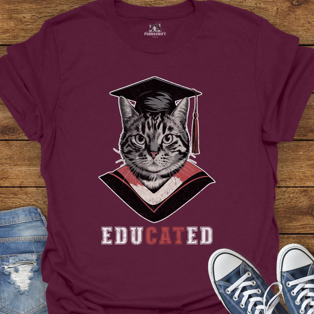 EduCATed Cat T-Shirt