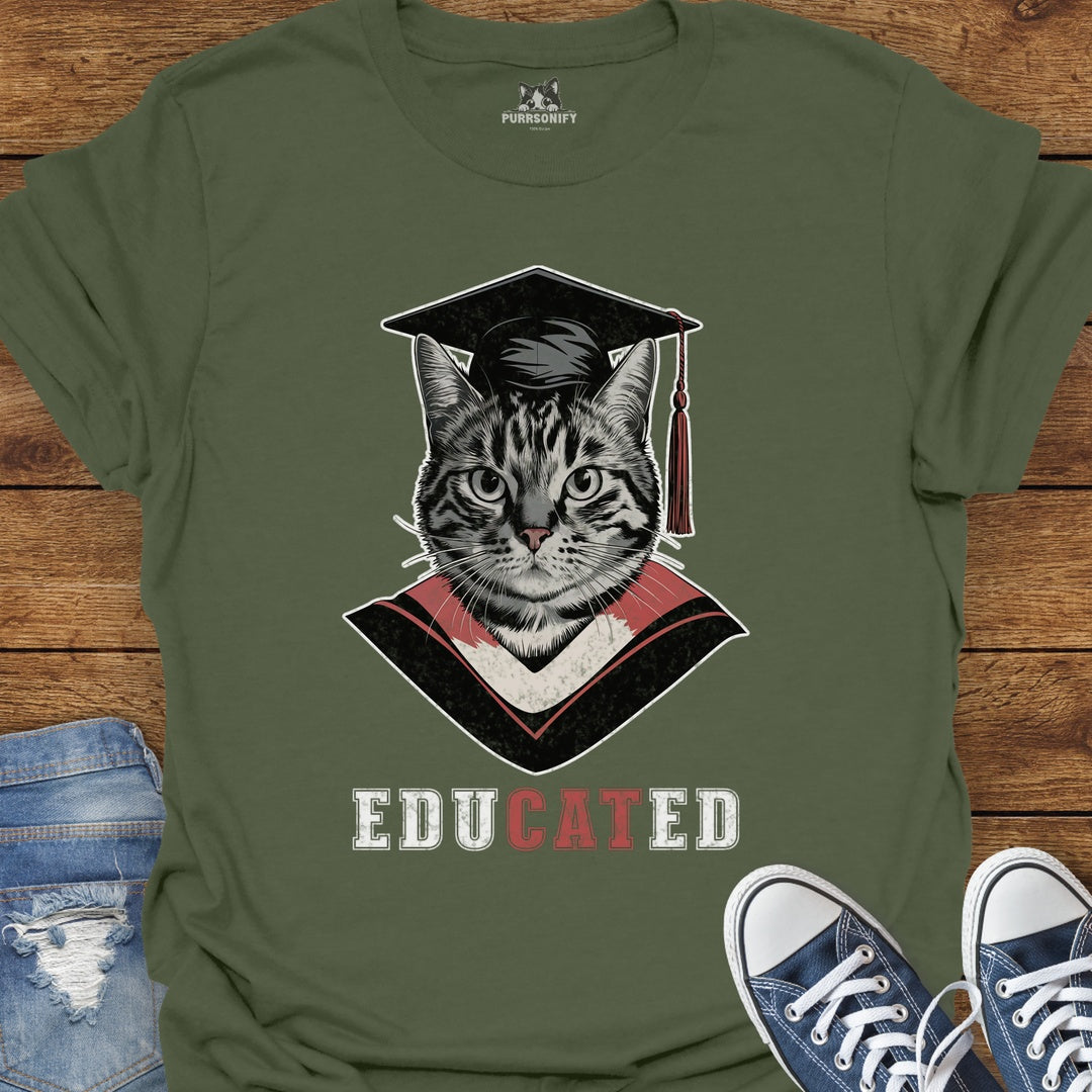 EduCATed Cat T-Shirt