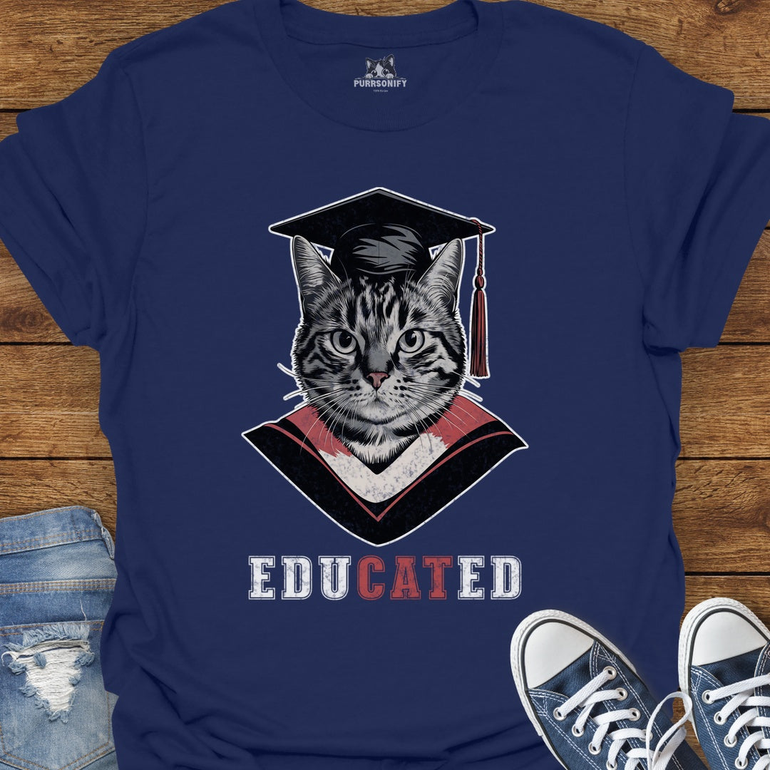EduCATed Cat T-Shirt
