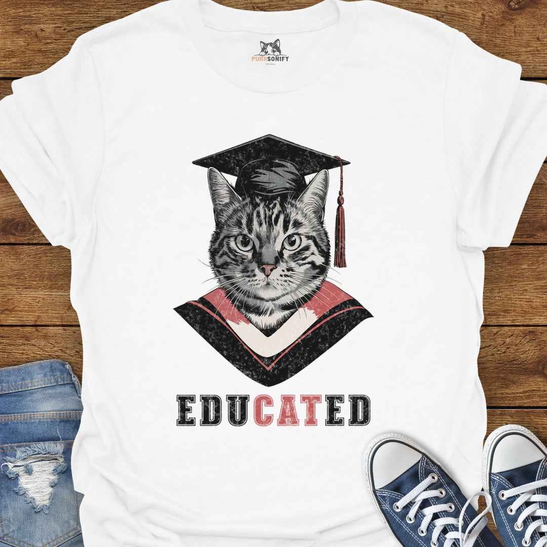 EduCATed Cat T-Shirt