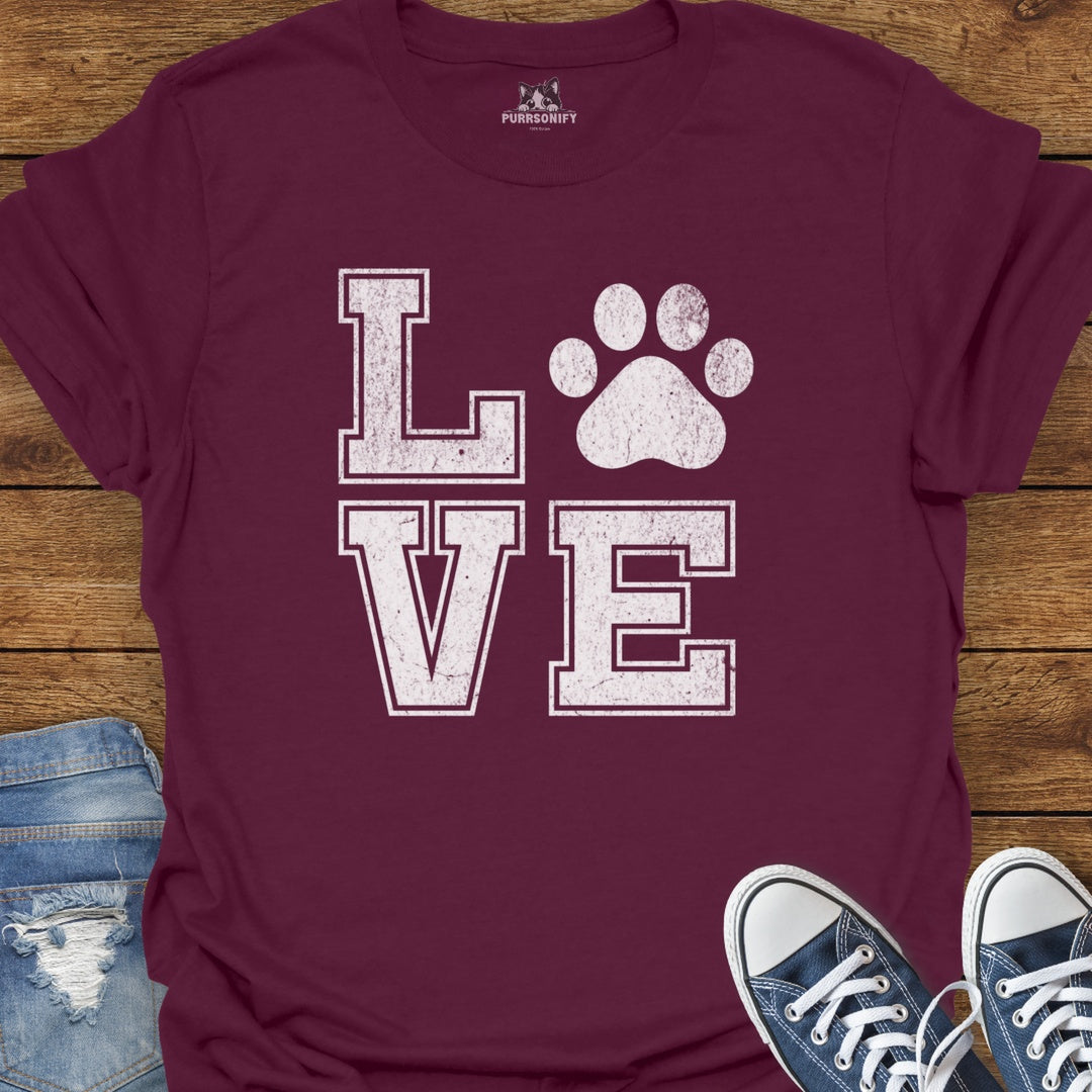 Love Cat Paw T-Shirt