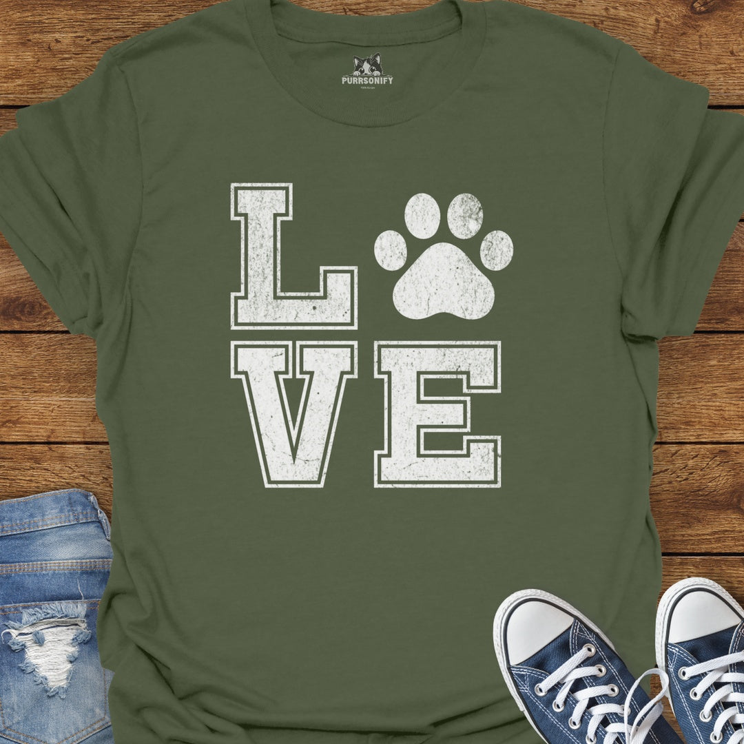 Love Cat Paw T-Shirt