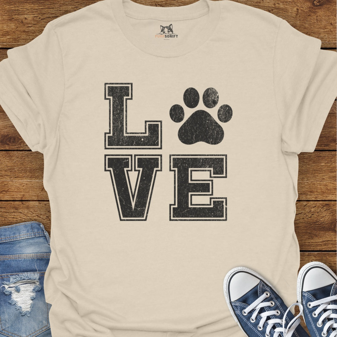 Love Cat Paw T-Shirt