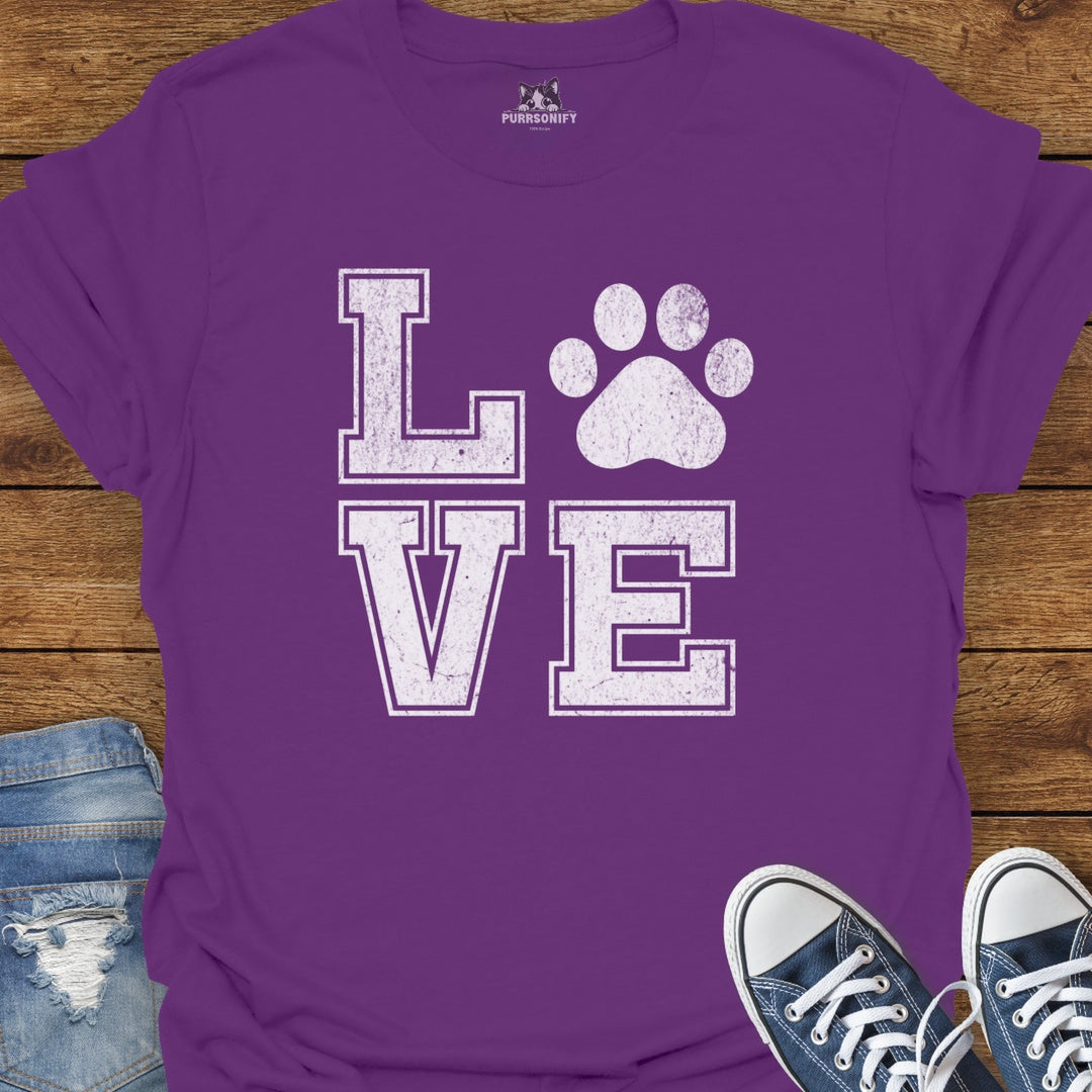 Love Cat Paw T-Shirt