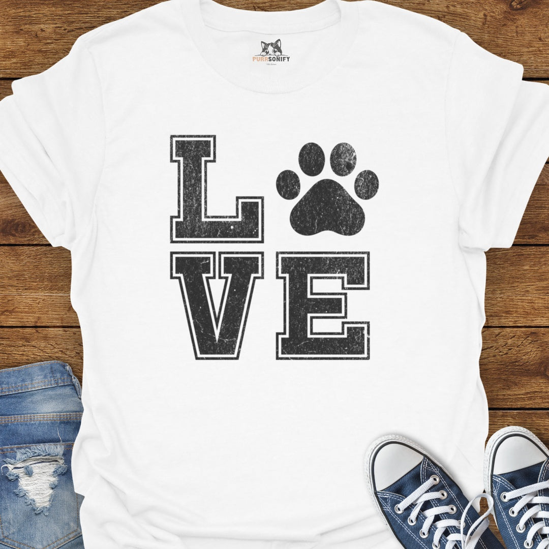 Love Cat Paw T-Shirt