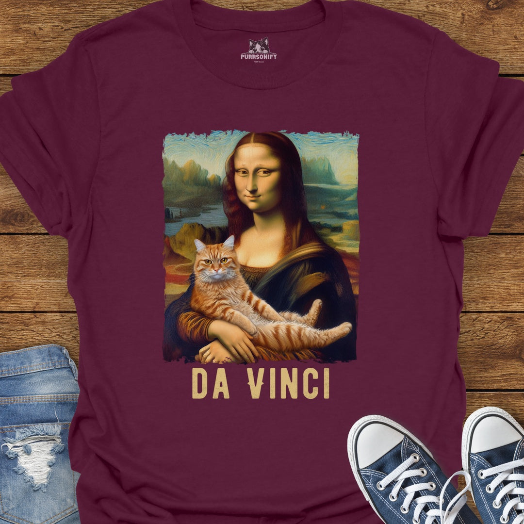 Mona Lisa's Cat by da Vinci T-Shirt