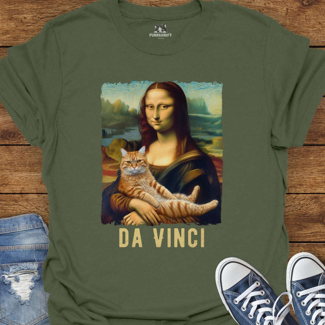 Mona Lisa's Cat by da Vinci T-Shirt
