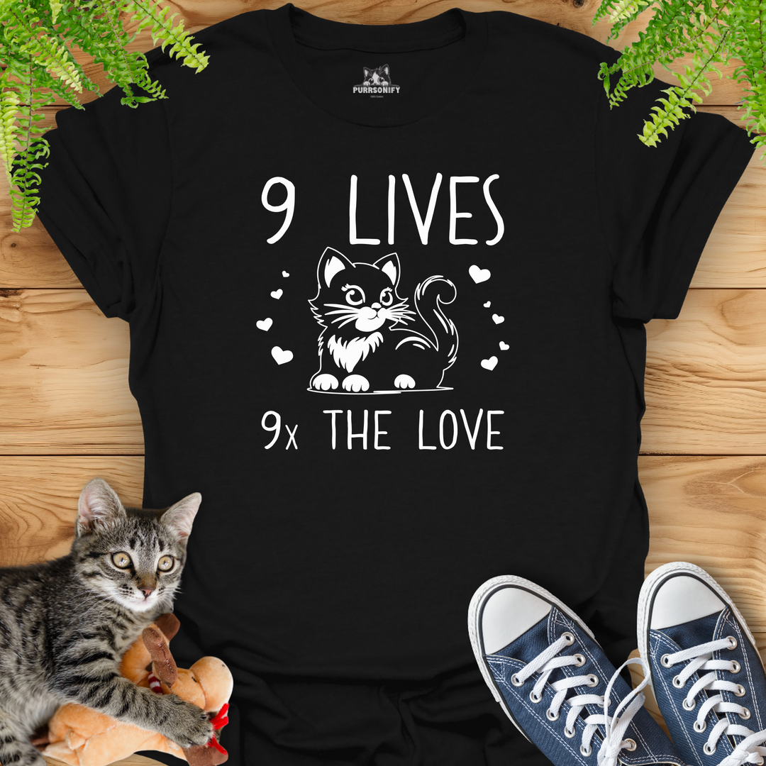 9 Lives 9x The Love Cat T-Shirt