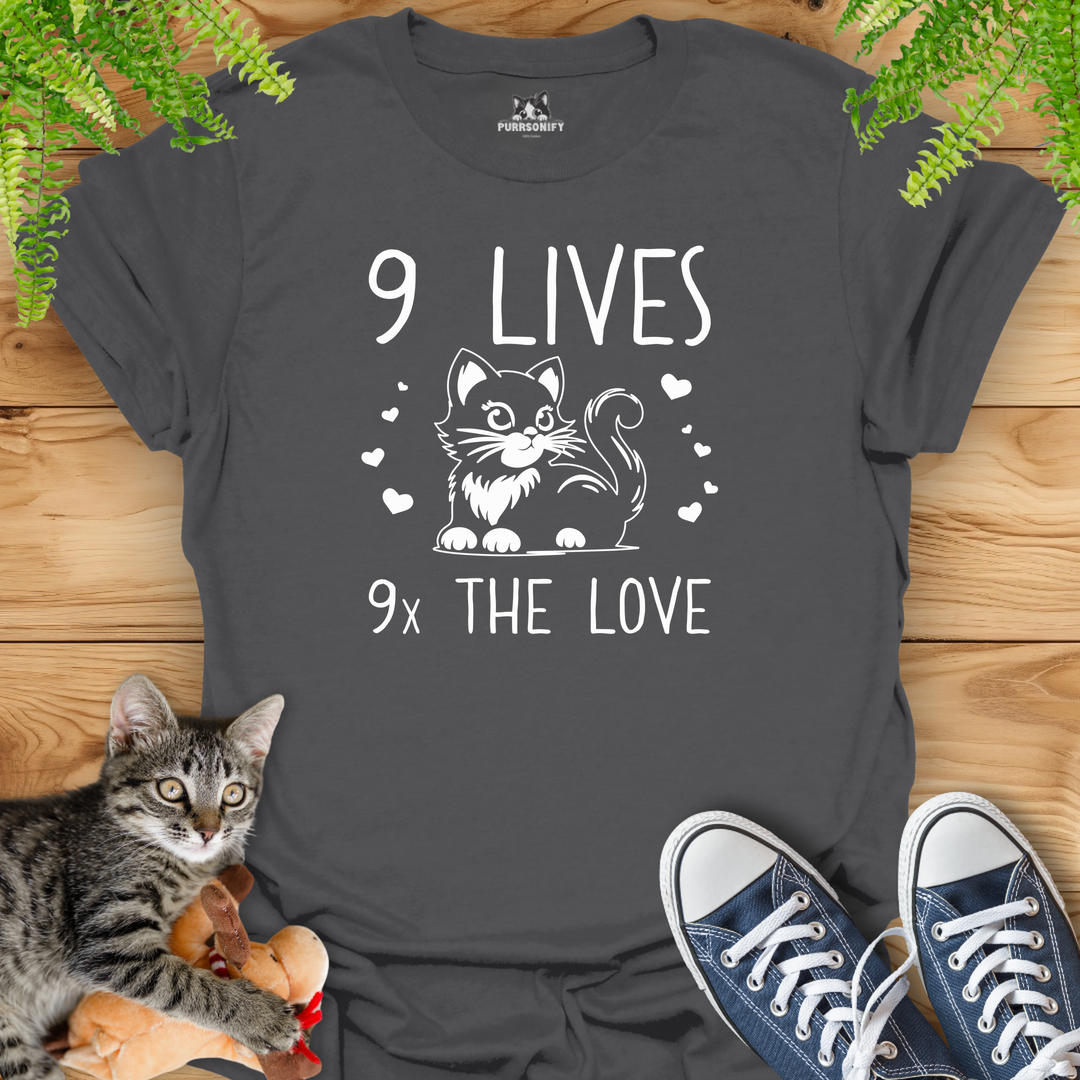 9 Lives 9x The Love Cat T-Shirt