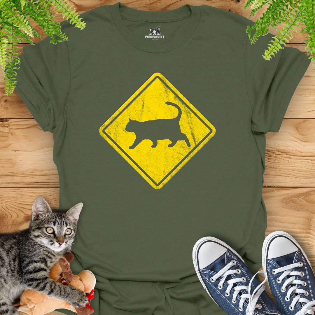 Cat Crossing T-Shirt