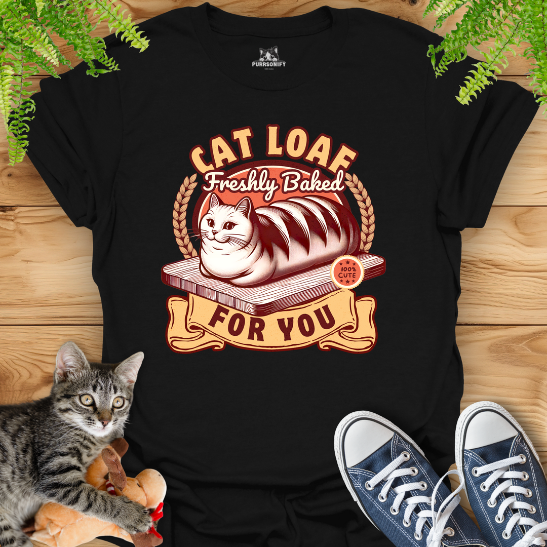 Cat Loaf Freshly Baked For You T-Shirt