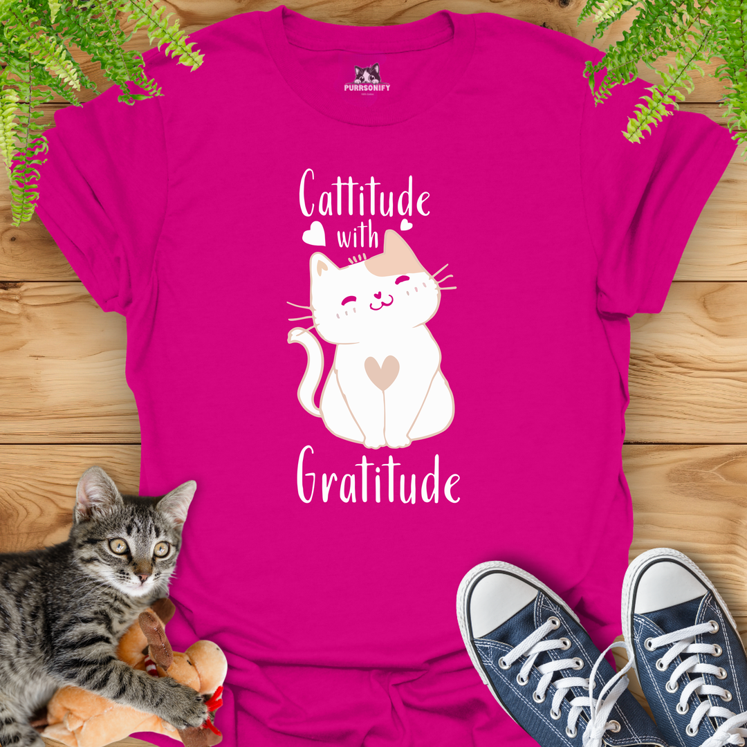 Cattitude with Gratitude T-Shirt