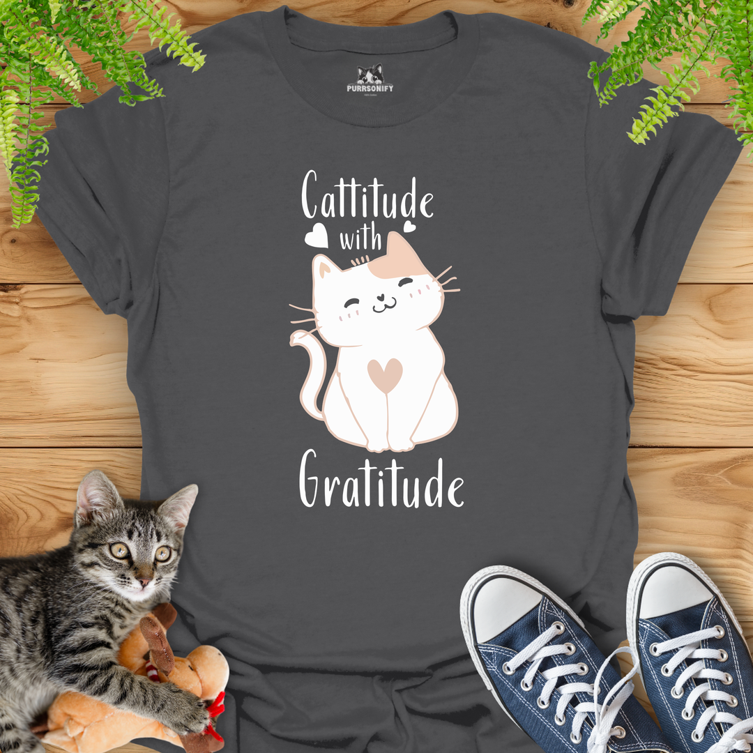 Cattitude with Gratitude T-Shirt