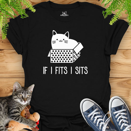 If I Fits I Sits Cat T-Shirt