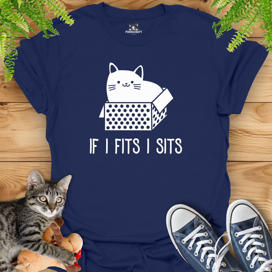 If I Fits I Sits Cat T-Shirt