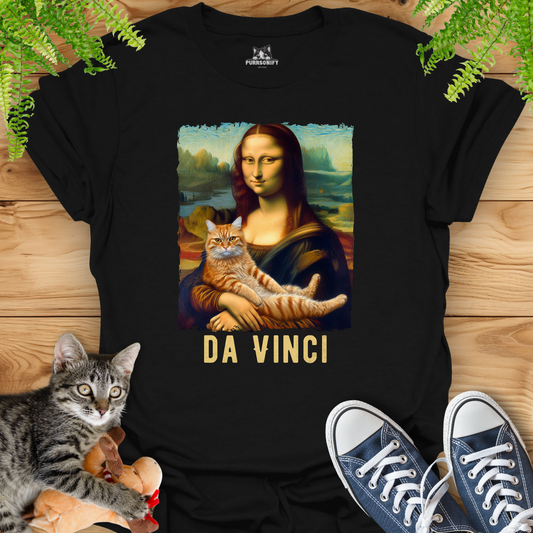 Mona Lisa's Cat by da Vinci T-Shirt