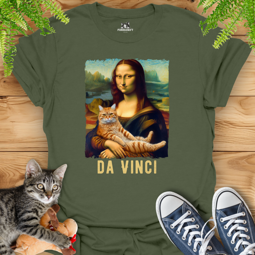 Mona Lisa's Cat by da Vinci T-Shirt