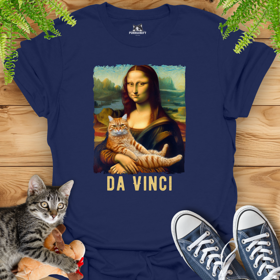 Mona Lisa's Cat by da Vinci T-Shirt