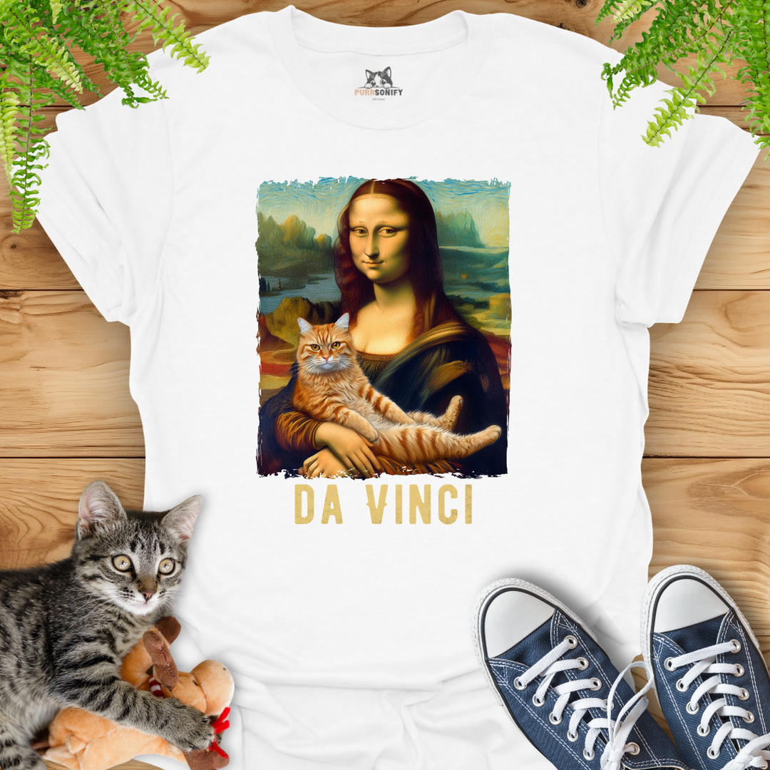 Mona Lisa's Cat by da Vinci T-Shirt