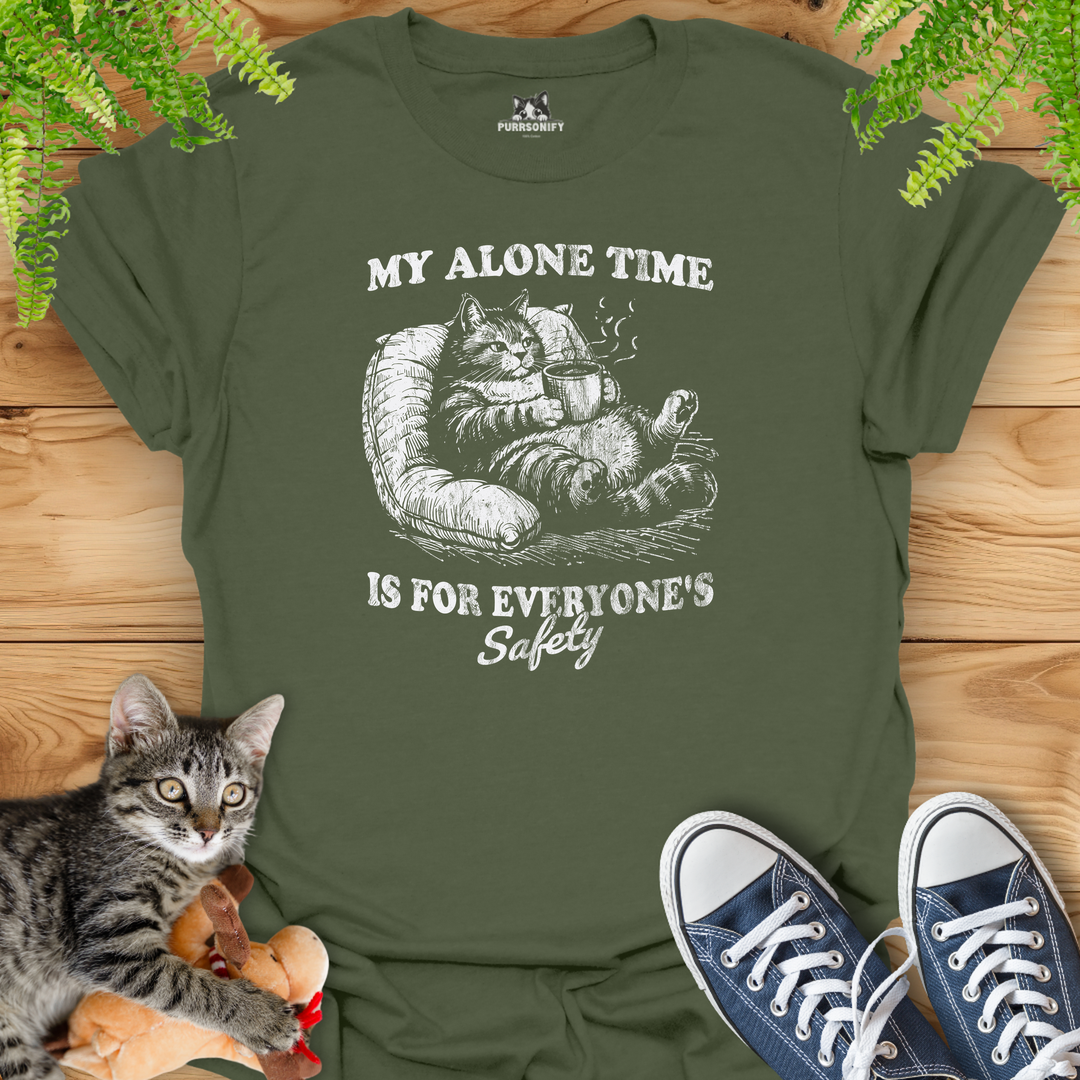 My Alone Time is for Everyone's Safety Cat T-Shirt