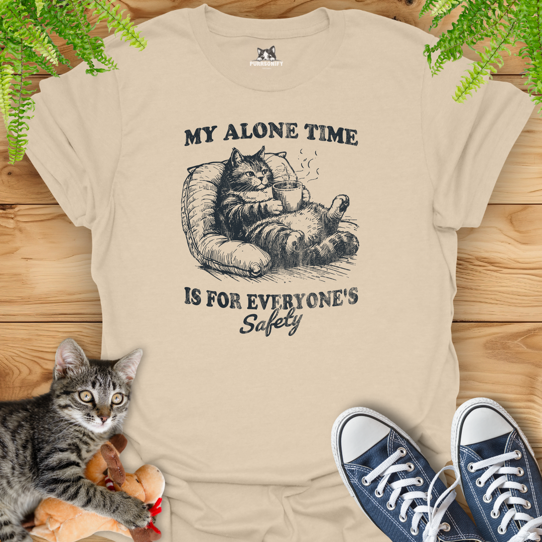 My Alone Time is for Everyone's Safety Cat T-Shirt