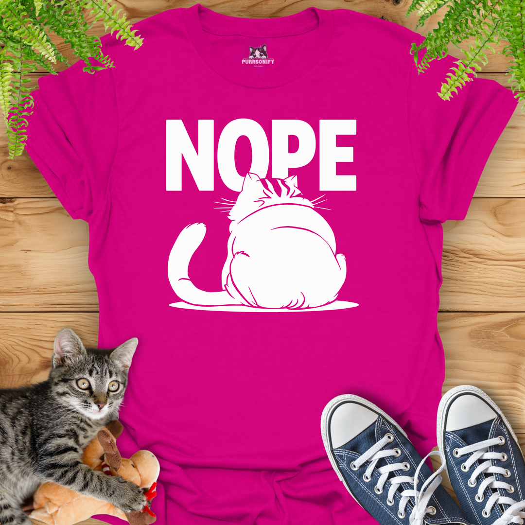 NOPE Cat T-Shirt