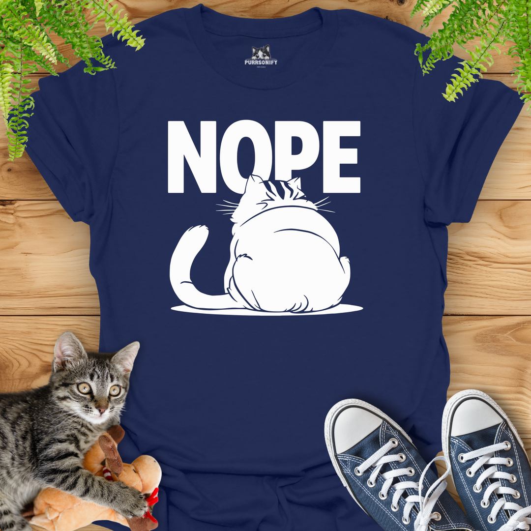 NOPE Cat T-Shirt