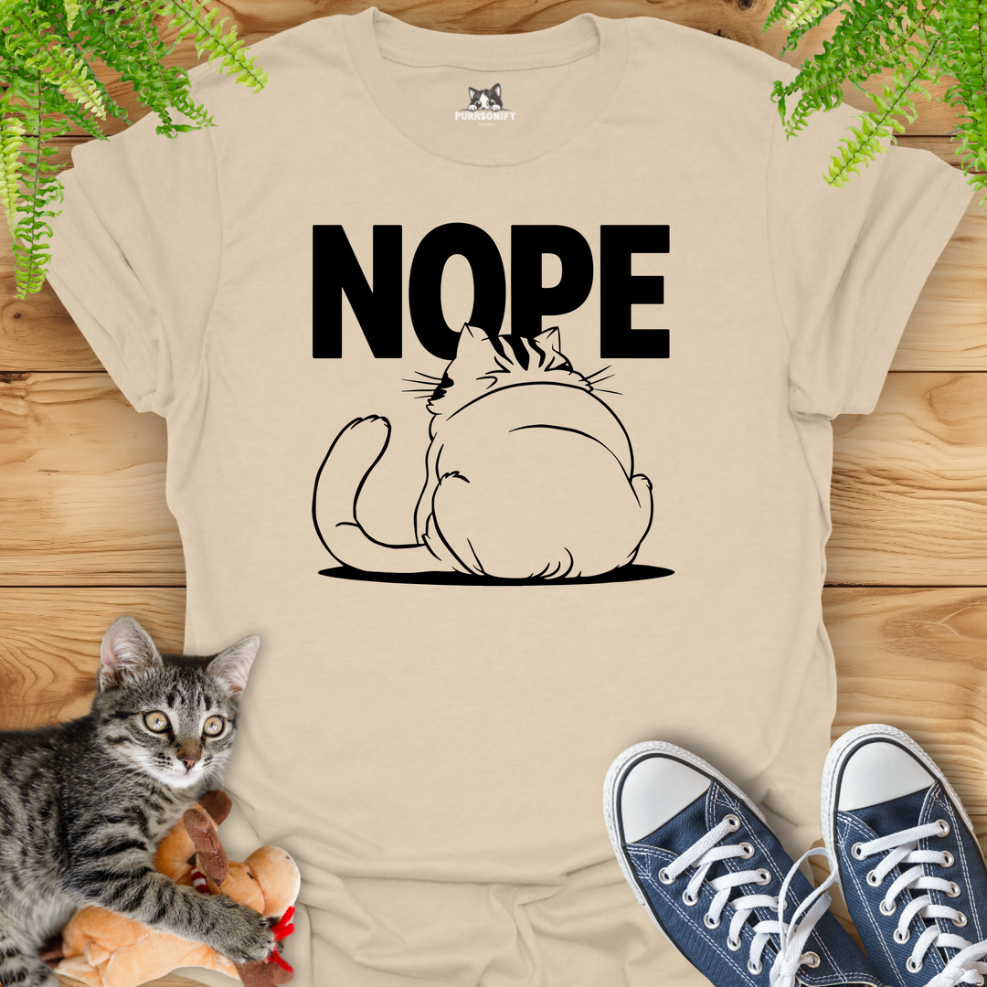 NOPE Cat T-Shirt