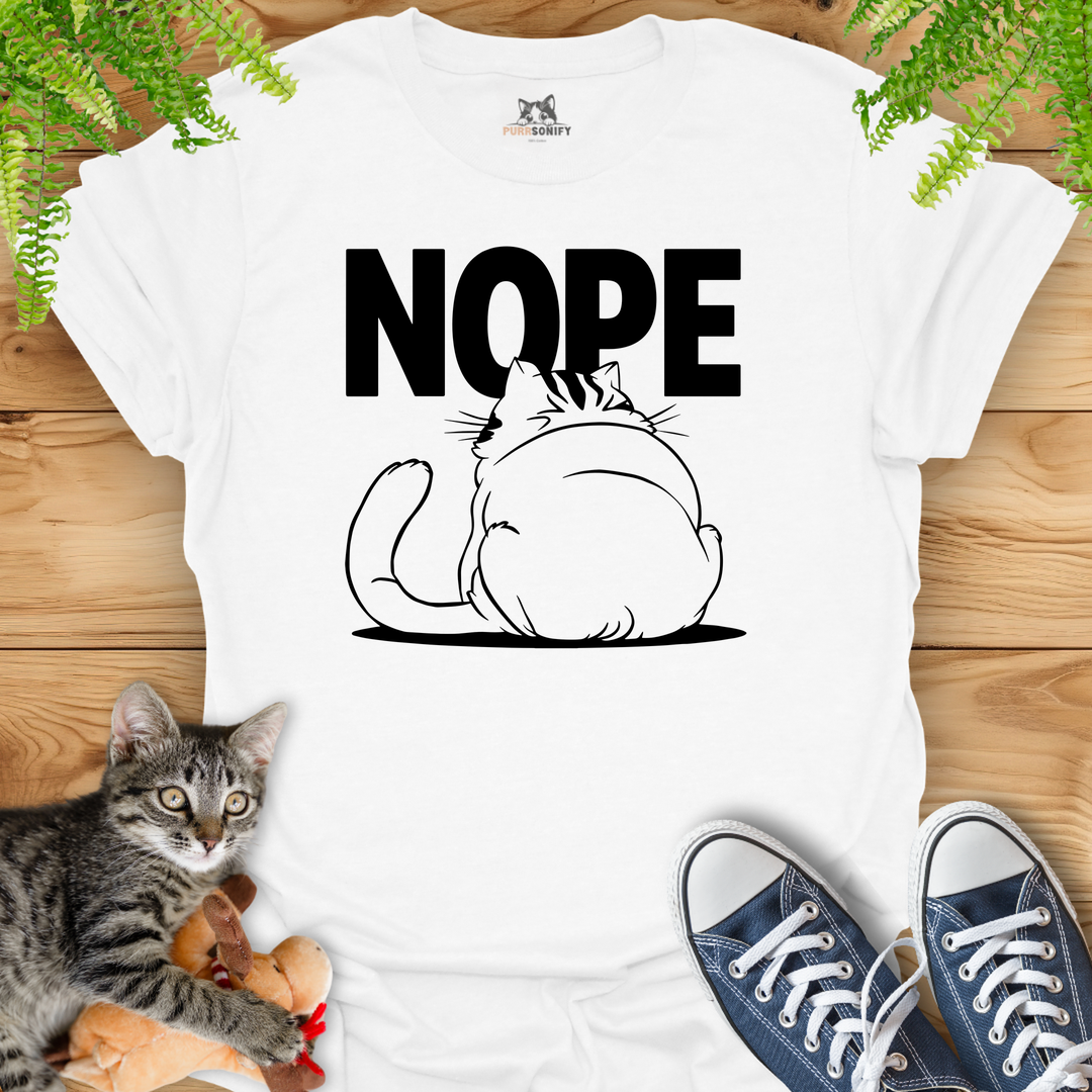 NOPE Cat T-Shirt