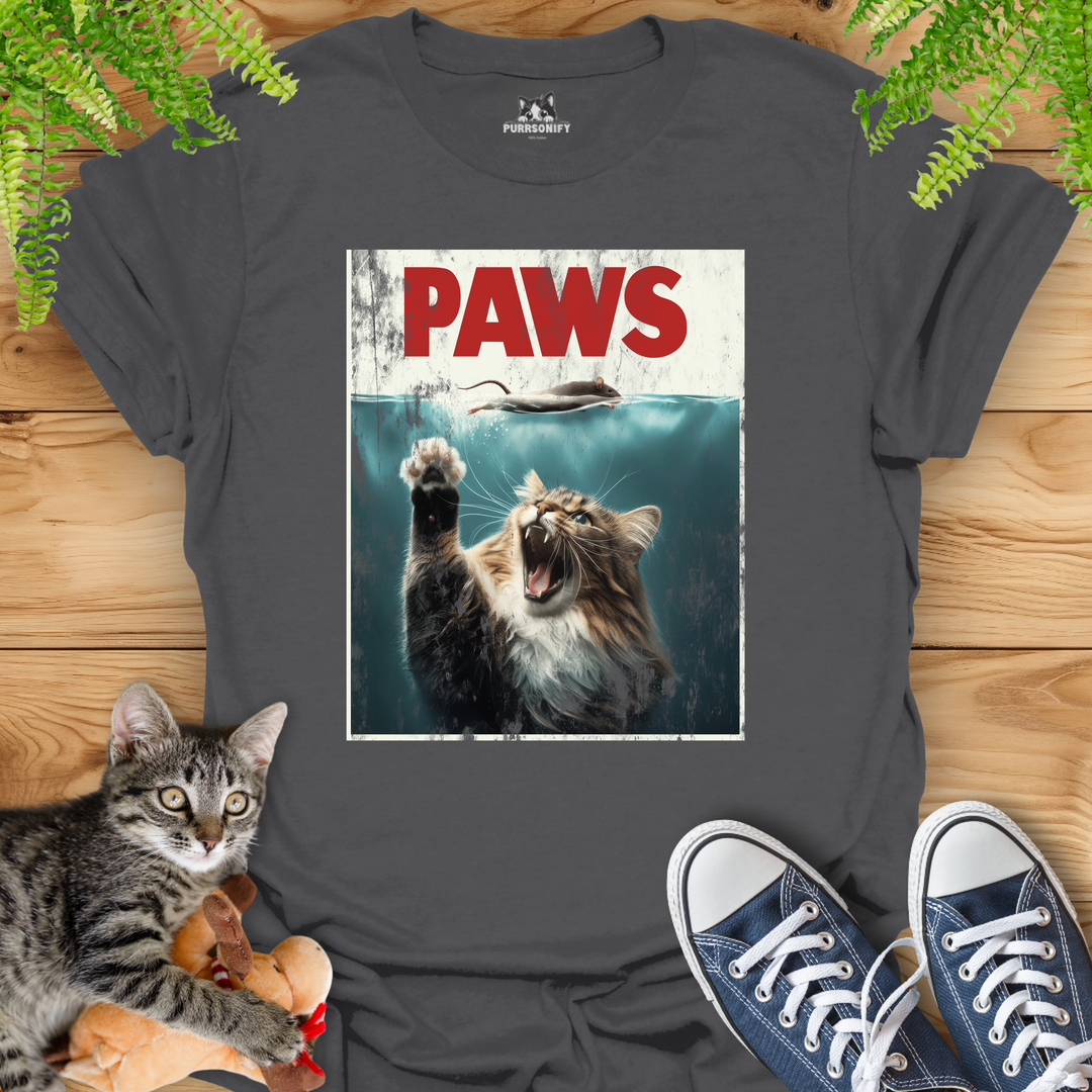 PAWS Movie Poster Cat T-Shirt