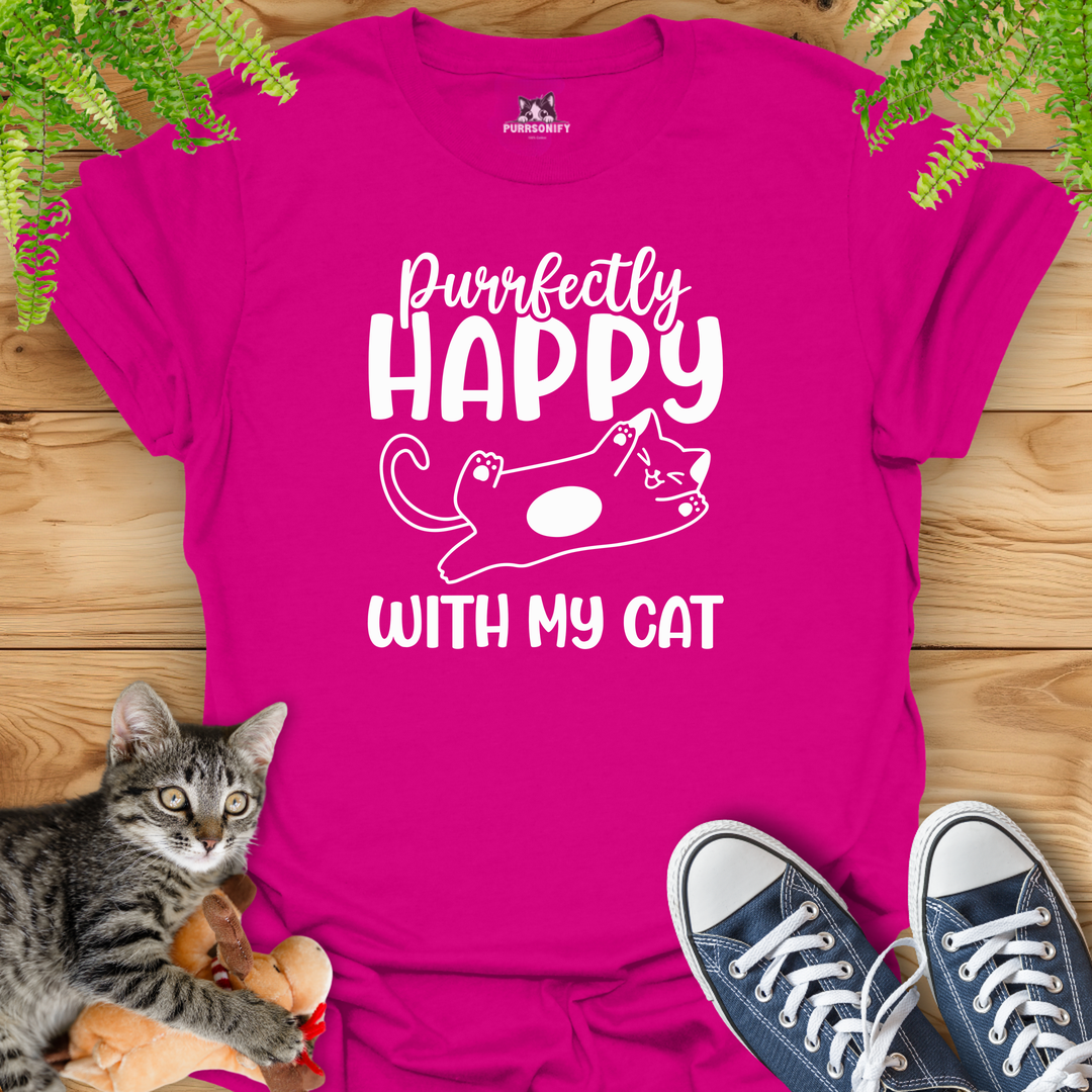 Purrfectly Happy With My Cat T-Shirt