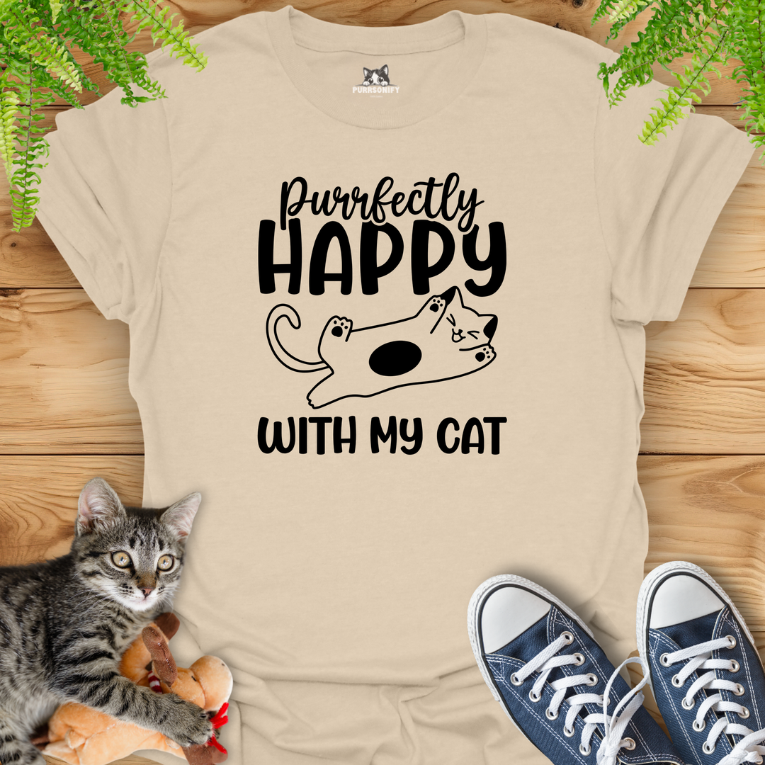 Purrfectly Happy With My Cat T-Shirt