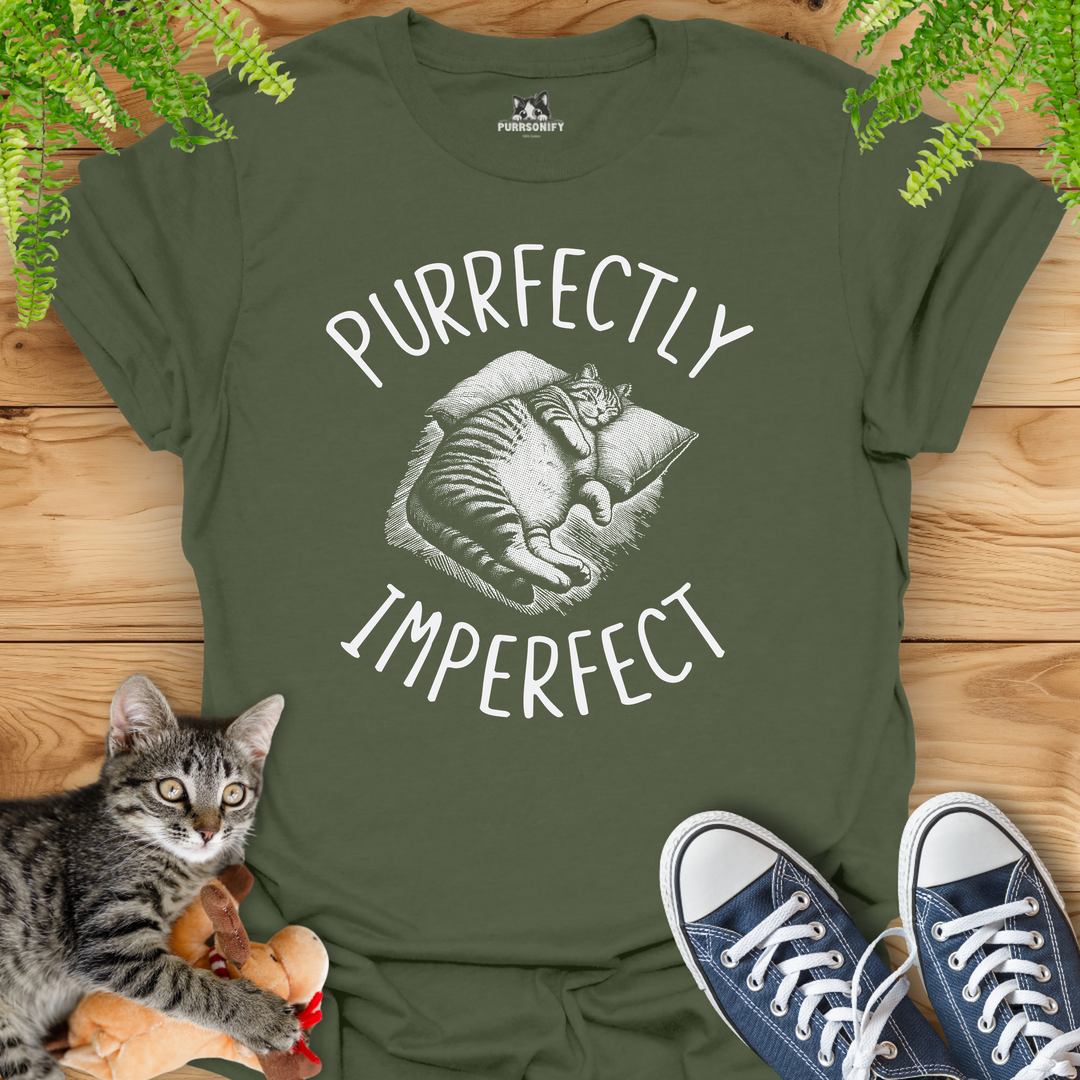 Purrfectly Imperfect Cat T-Shirt