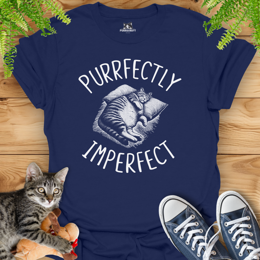 Purrfectly Imperfect Cat T-Shirt