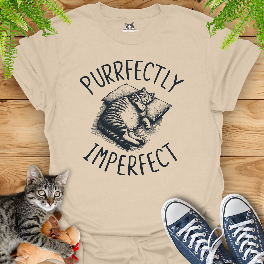 Purrfectly Imperfect Cat T-Shirt