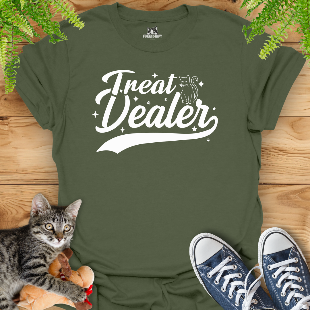 Treat Dealer Cat T-Shirt