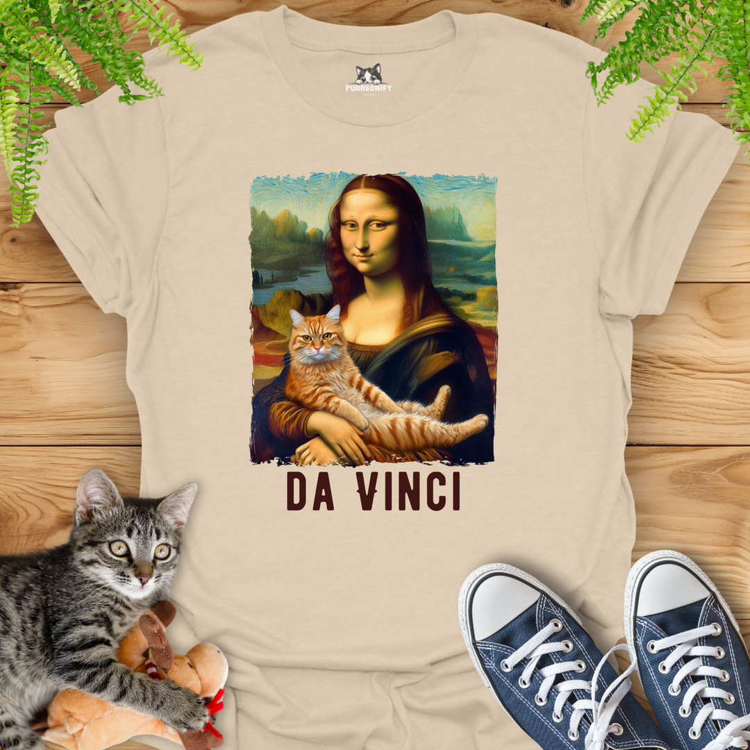 Mona Lisa's Cat by da Vinci T-Shirt