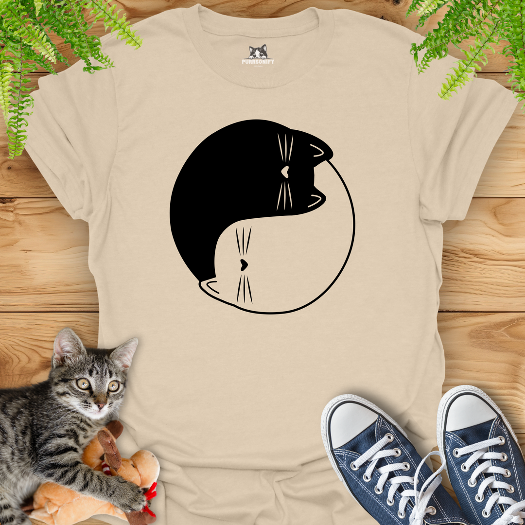 Cat Yin Yang T-Shirt