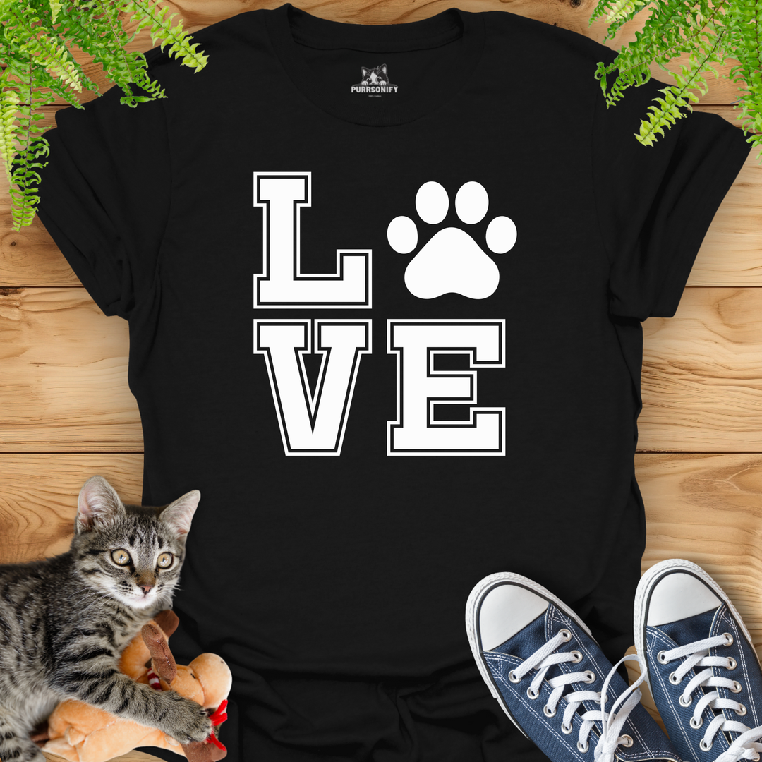 Love Cat Paw T-Shirt