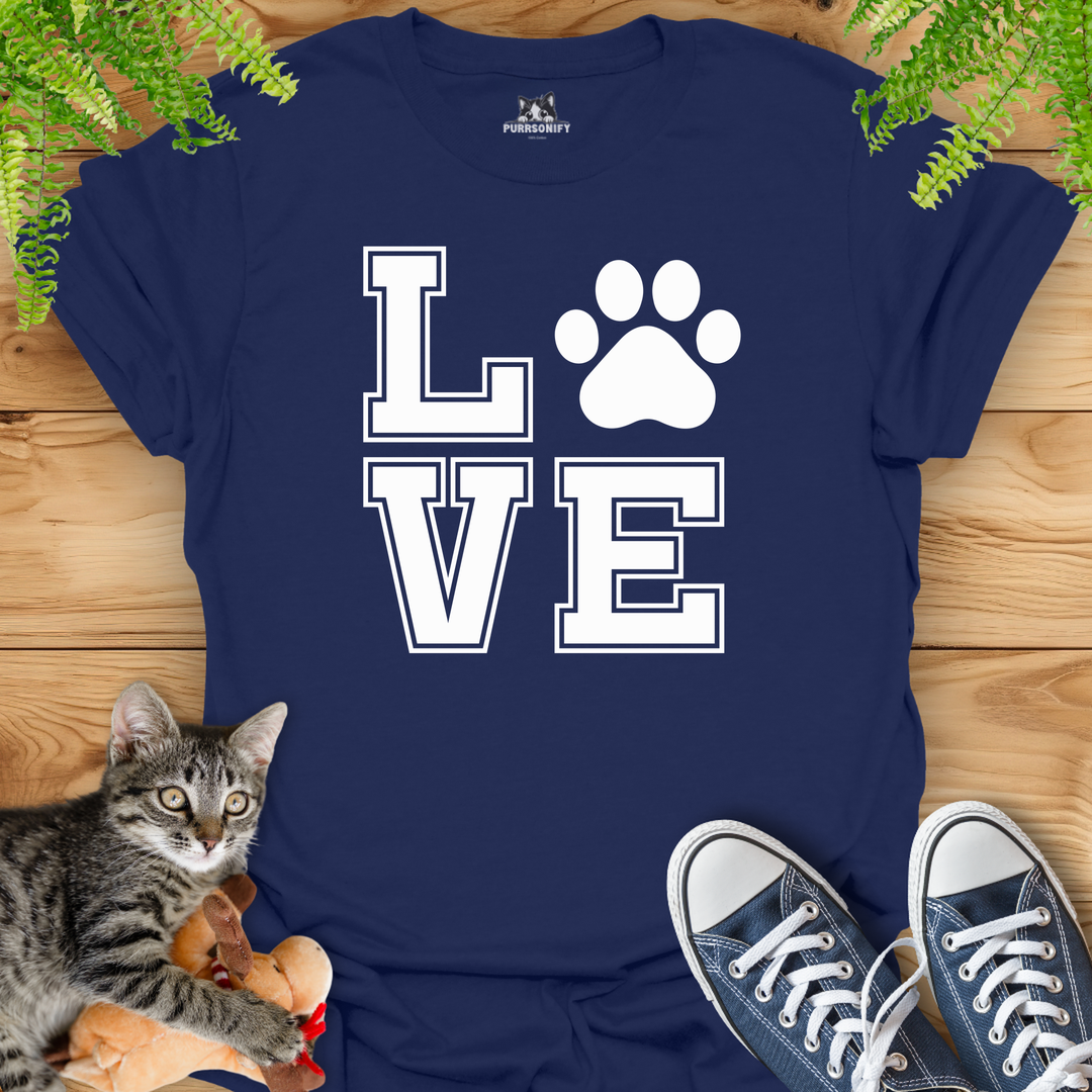 Love Cat Paw T-Shirt