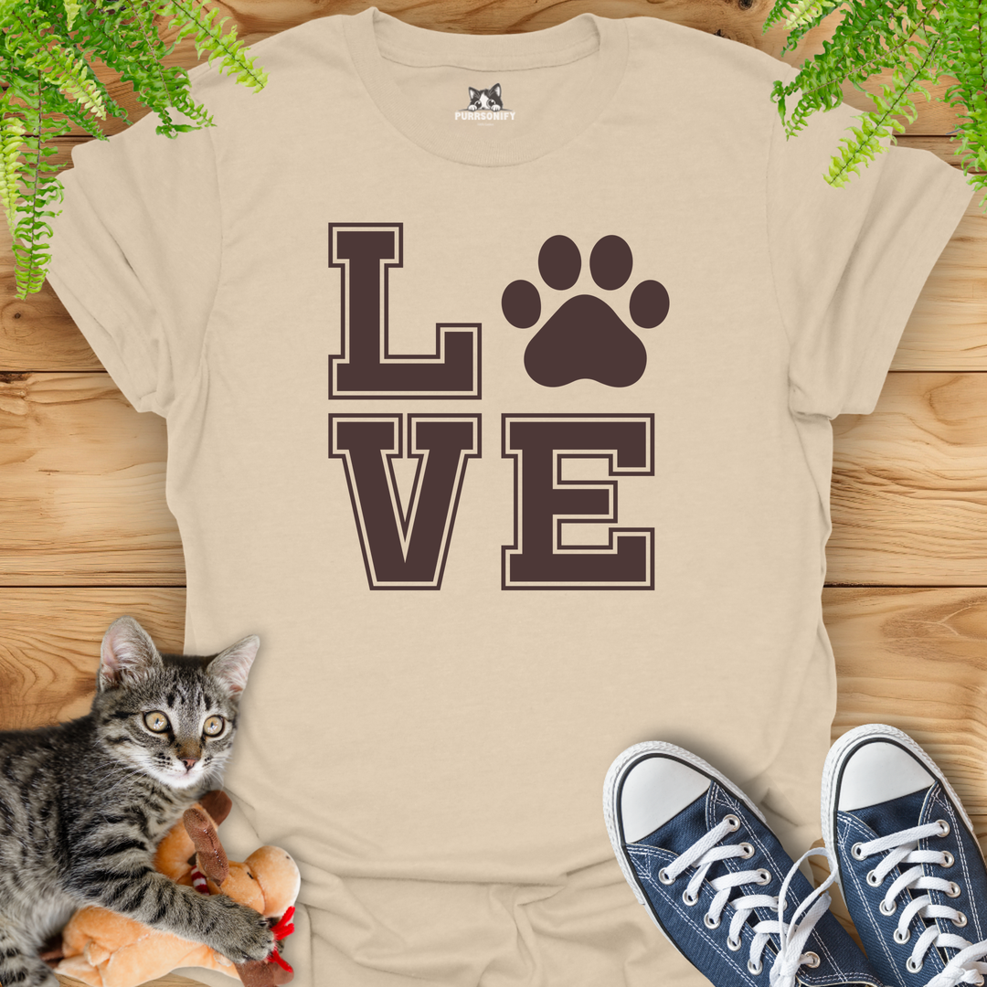 Love Cat Paw T-Shirt